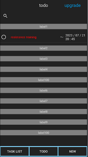 Android application its todo screenshort