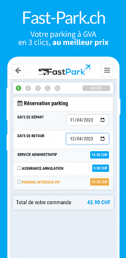 Android application FastPark screenshort