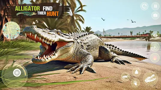 Animal Hunting Crocodile Game