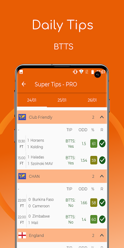 Super Tips: Goals and BTTS Screen 2