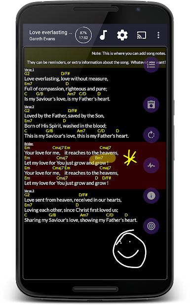 Captura de Pantalla 2 OpenSongApp - Songbook android