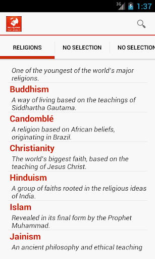 Android application Religions of the world screenshort