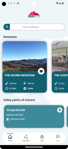 Android application Trail Valley screenshort