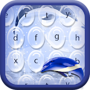 Cartoon Blue Whale - Keyboard Theme
