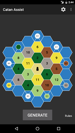 Android application Catan Assist – Catan Board Gen screenshort