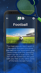 20b sports information app