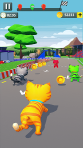 Captura de Pantalla 4 Cat Run Fun Race Game 3D android