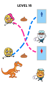 Emoji Toilet Rush: Draw Puzzle