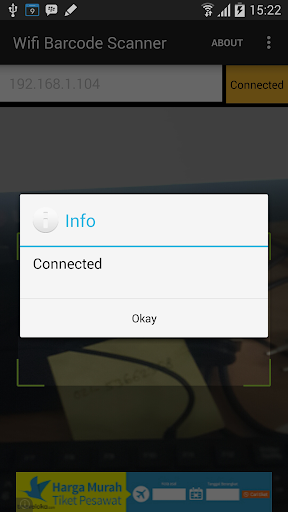 WiFi Barcode Scanner Screen 3