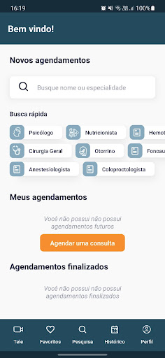 Android application Clínica Mestieri screenshort