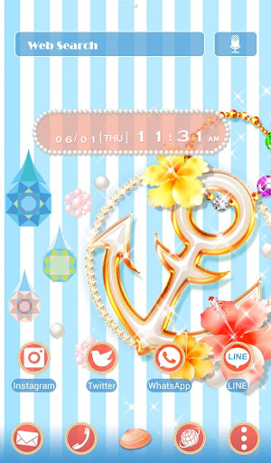 Android application Cute Theme-Tropical Summer!- screenshort