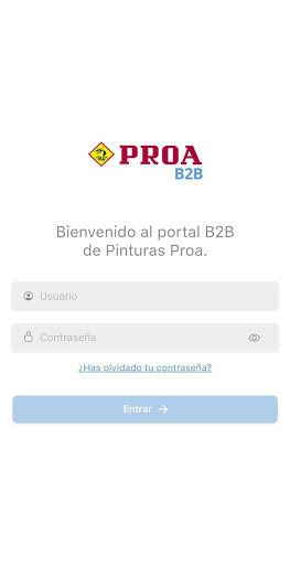 Android application PINTURAS PROA B2B screenshort