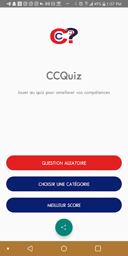 Android application CCQuiz 1.0 screenshort