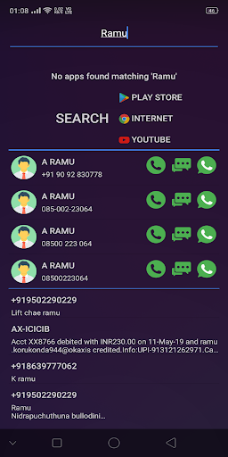 Screenshot of Smart Search Launcher