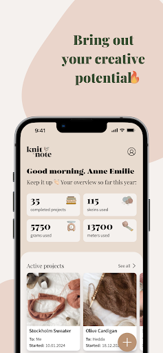 Android application Knitandnote: Knitting app screenshort