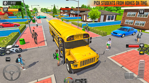 School Bus Driving: Bus Game apkpoly screenshots 6