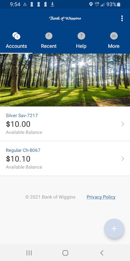 Bank of Wiggins Mobile Screen 3