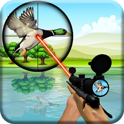 「鳥類獵人狙擊手射擊」圖示圖片