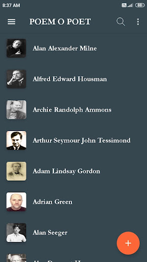 Poems and Poets Screen 3