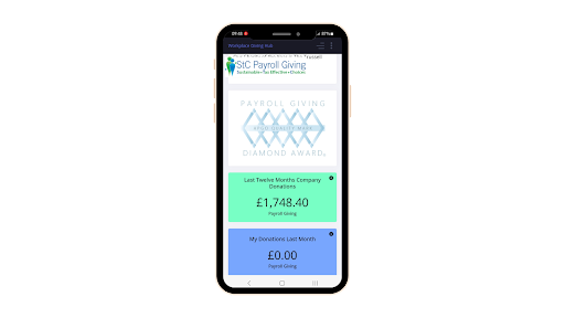 Android application Workplace Giving Hub screenshort