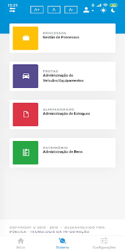 Android application Pública Mobile screenshort