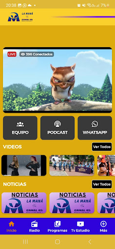 Android application LA MANA TV Canal 45 screenshort