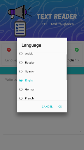 Text To Speech: TTS Reader Screen 2