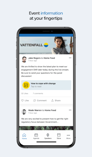 Vattenfall Events Screen 3