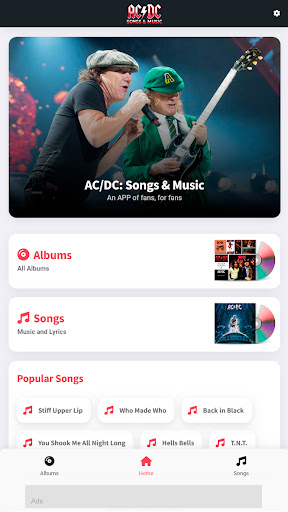 Android application AC/DC: Songs & Music screenshort