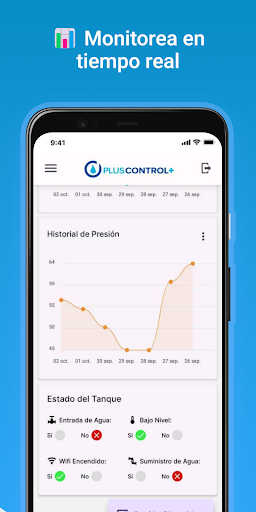 PlusControl - App para Tanques Screen 2