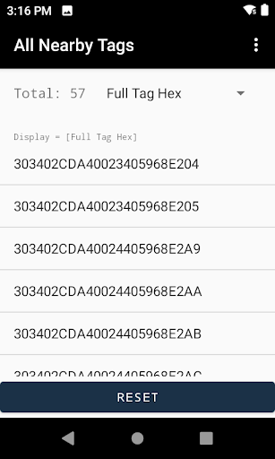 RFID SGTIN Compliance Screen 2