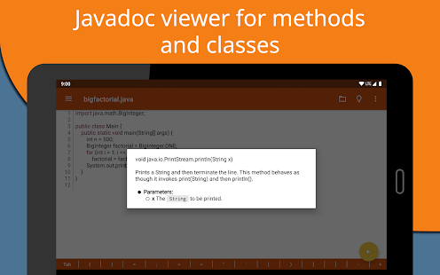 Jvdroid Pro - IDE for Java Screenshot