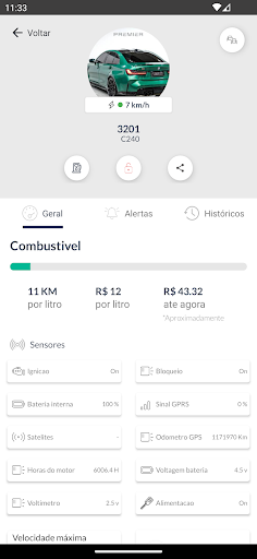PerfectSat Rastreamento Screen 2