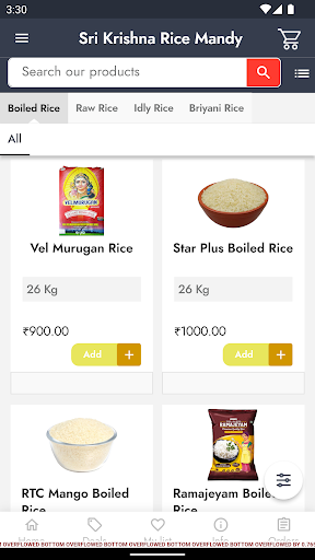Android application Sri Krishna Rice Mandy screenshort