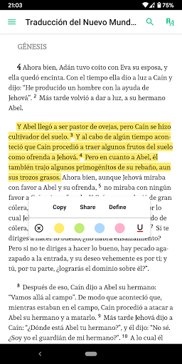 Jehovahs Witnesses Bible (es) Screen 2