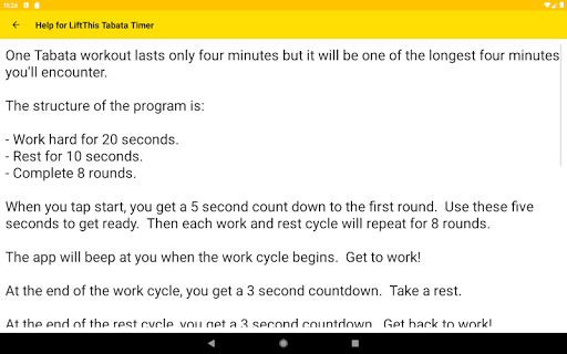 LiftThis Tabata Timer