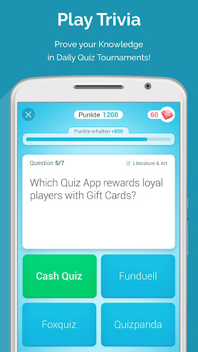 CASH QUIZZ REWARDS: Trivia Game, Free Gift Cards screenshots 1