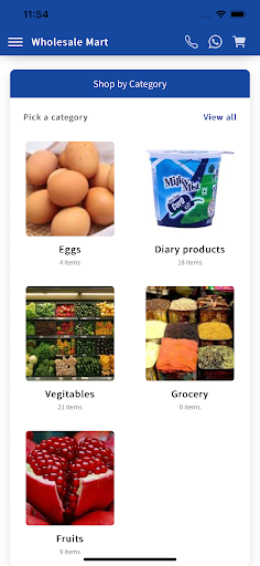 Android application Wholesale Mart screenshort