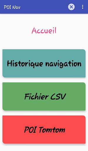 Android application Poi Nav screenshort