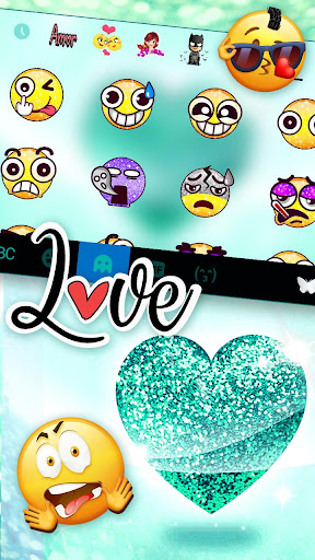 Glitter Heart Theme Screen 3