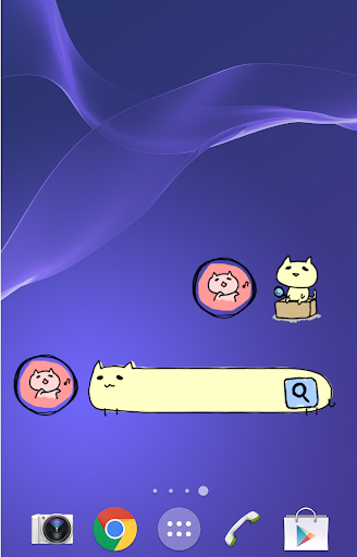 検索にゃんこウィジェット！ホーム画面にかわいいく設置 Screen 3