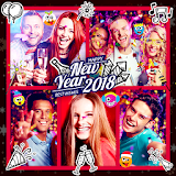 2018 New Year Collage Maker Photo Editor icon