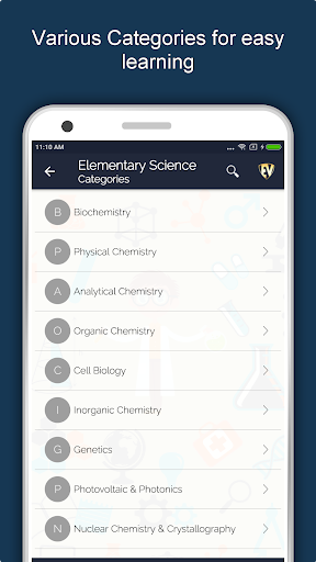 Basic Science Dictionary Screen 2