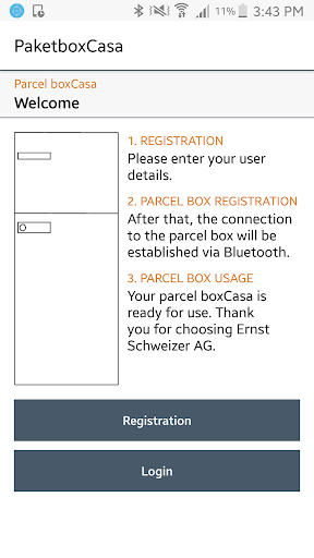 Android application PaketboxCasa screenshort