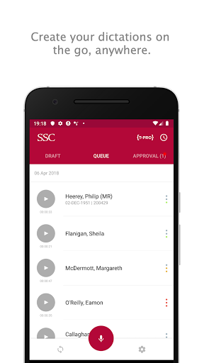 Android application SSC Dictate screenshort