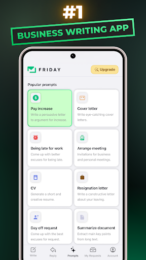 Android application Friday: AI E-mail Assistant screenshort