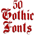 Fonts for FlipFont 50 Gothic4.0.4