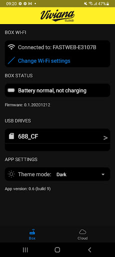 Android application Viviana Cloud screenshort