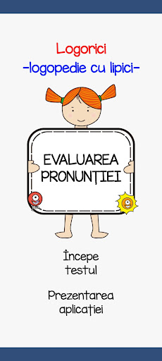 Android application Evaluarea pronunţiei screenshort