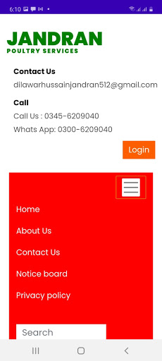 Jandran Poultry Services Screen 2